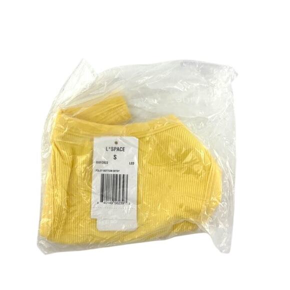 L*Space Foley Bikini Bottom In Lemon Drop S - Picture 7 of 11